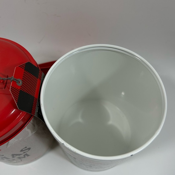 Canister Carbon Steel Martha Stewart The Holiday Collection 5.3”x 9” Set of Two - Picture 6 of 7